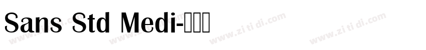 Sans Std Medi字体转换
